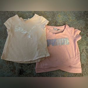 (2) Puma Toddler Girls Shirts